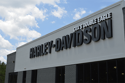 Cox's Double Eagle Harley-Davidson storefront 